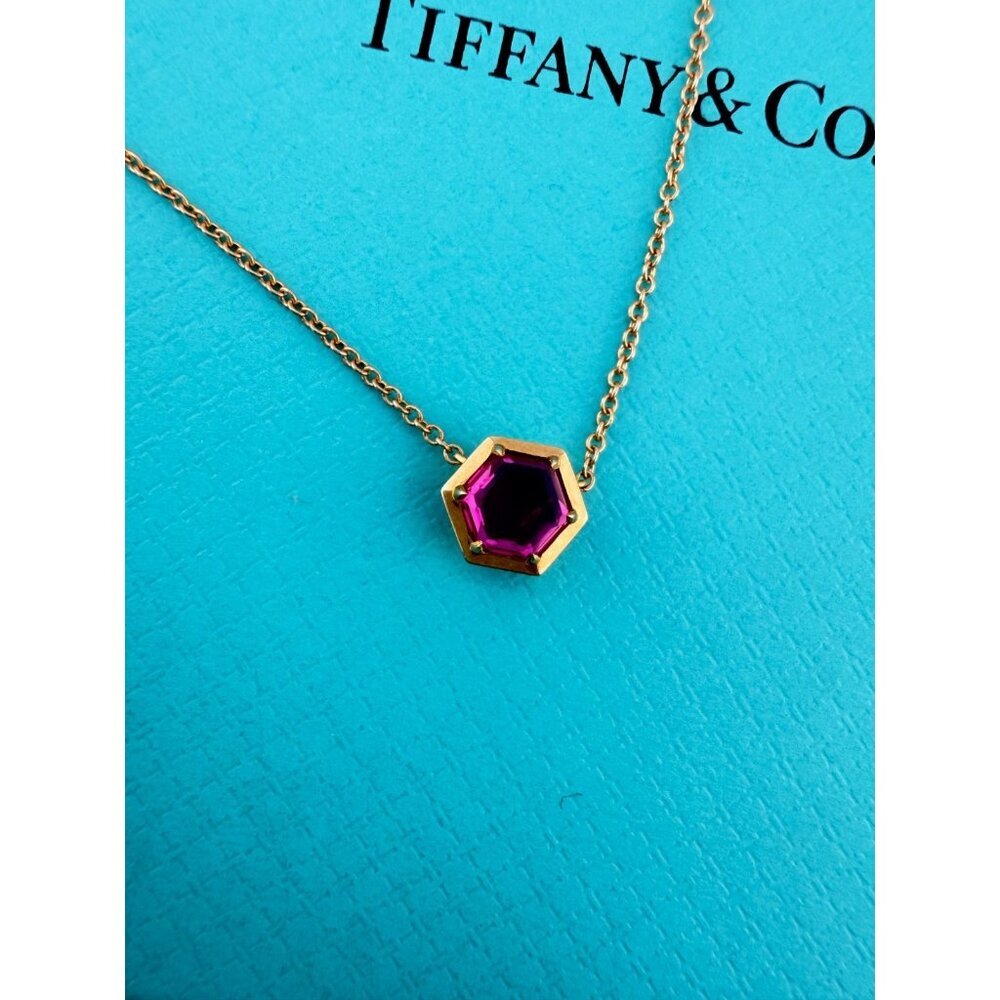 Tiffany & Co. Paloma Picasso 18k Rubellite Studio Necklace Retired 2.8g
